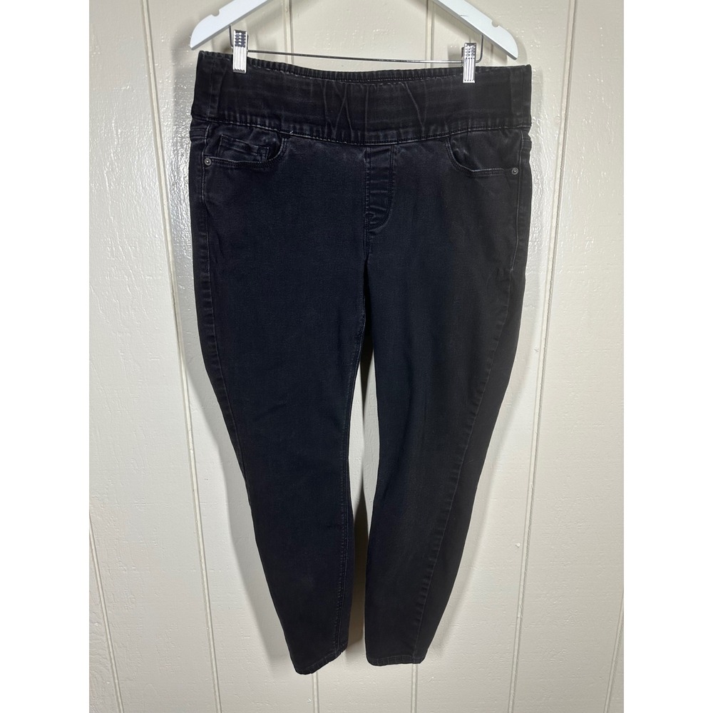 Old Navy Jeggings Womens 18 Black Rockstar Super Skinny High Rise Pull On Jeans